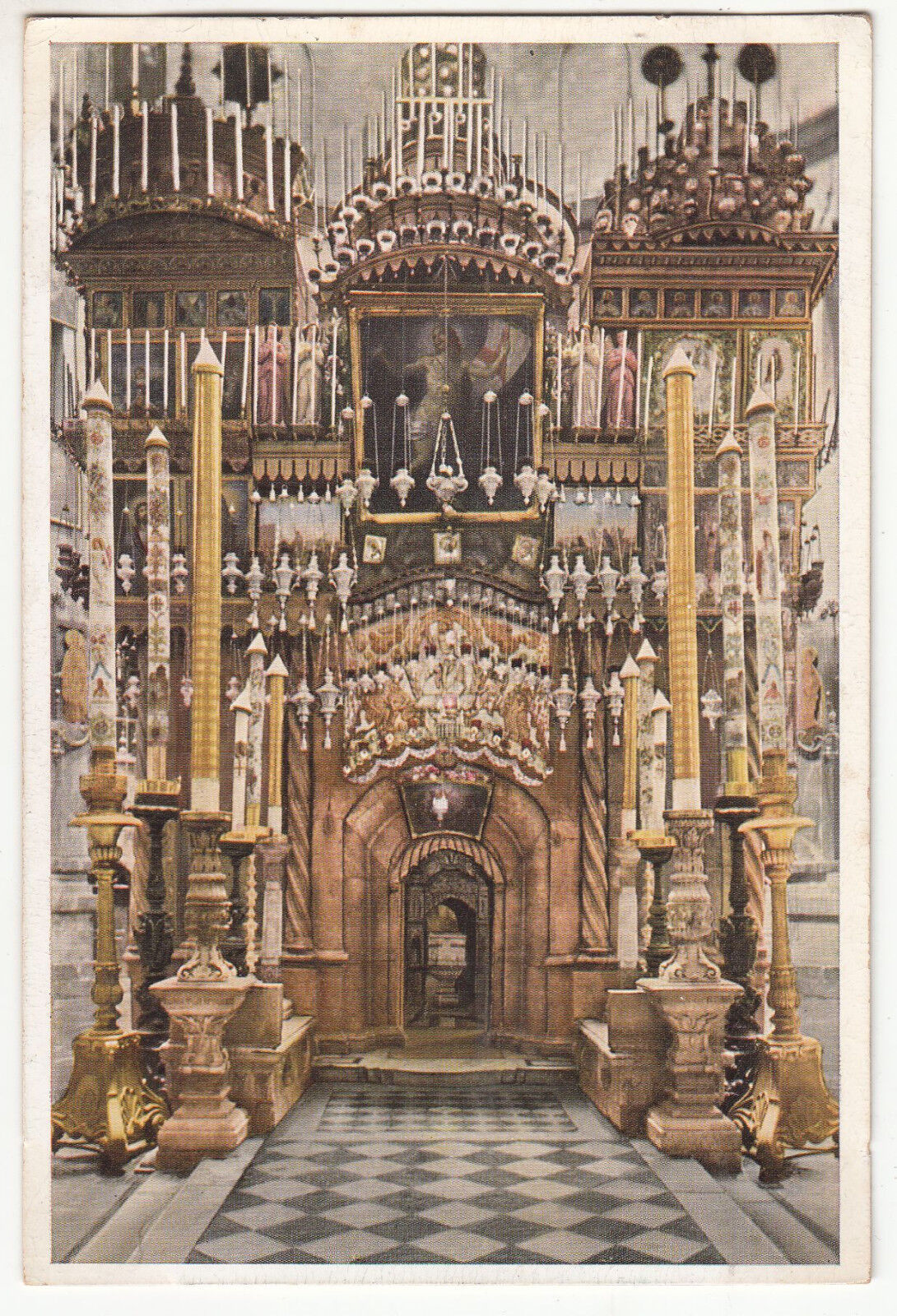 CARTE POSTALE JERUSALEM CHAPELLE DU ST SEPULCRE 122405585916