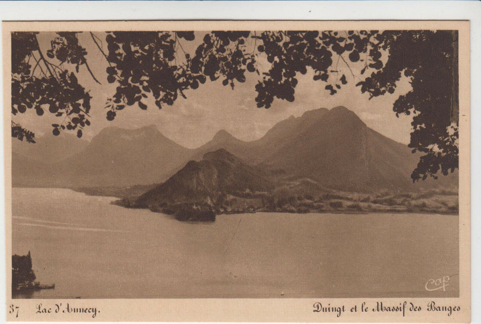 CARTE POSTALE LAC D ANNECY DUINGT ET LE MASSIF DES BAUGES 123942113146