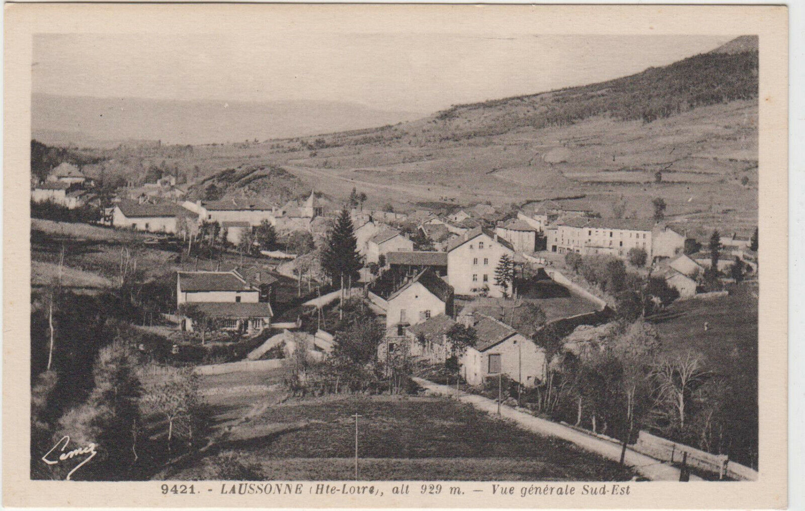 CARTE POSTALE LAUSSONNE VUE GENERALE SUD EST 123945454936