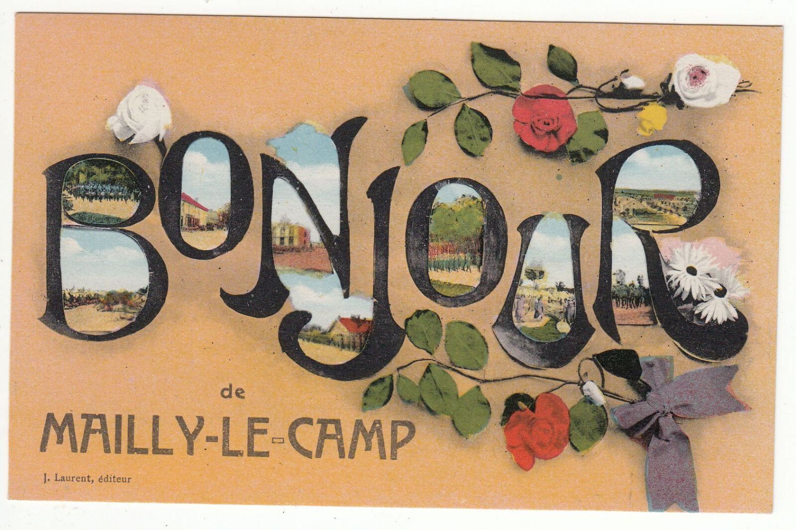 CARTE POSTALE MAILLY LE CAMP BONJOUR 401217935996