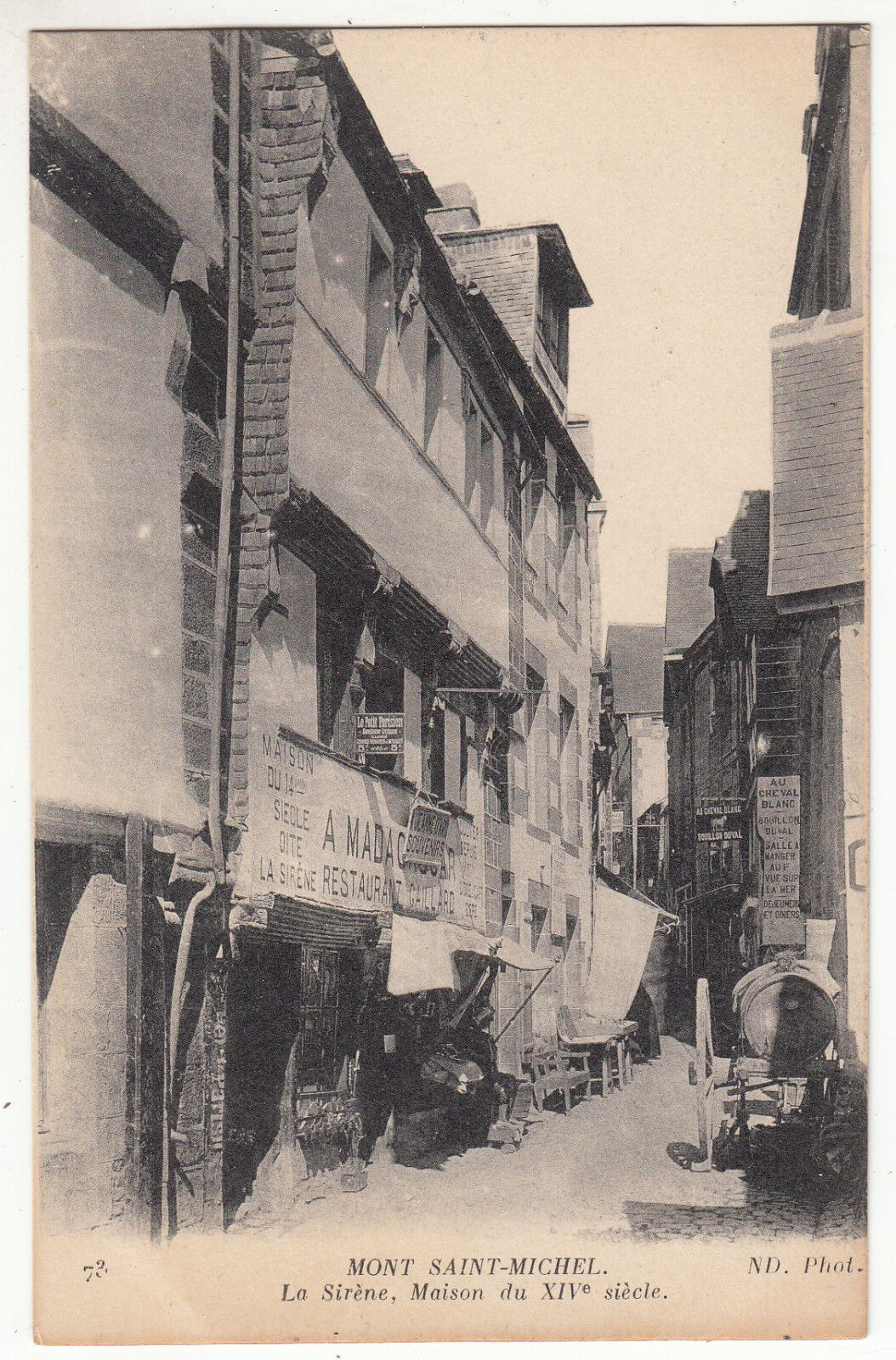 CARTE POSTALE MONT SAINT MICHEL LA SIRENE MAISON DU XIV S 401384839056