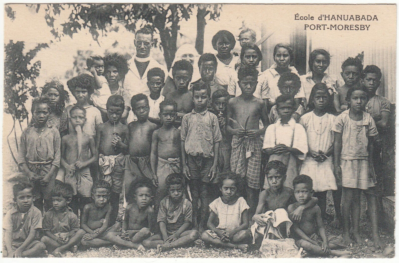 CARTE POSTALE PAPOUASIE ECOLE HANUABADA PORT MORESBY 122573344566