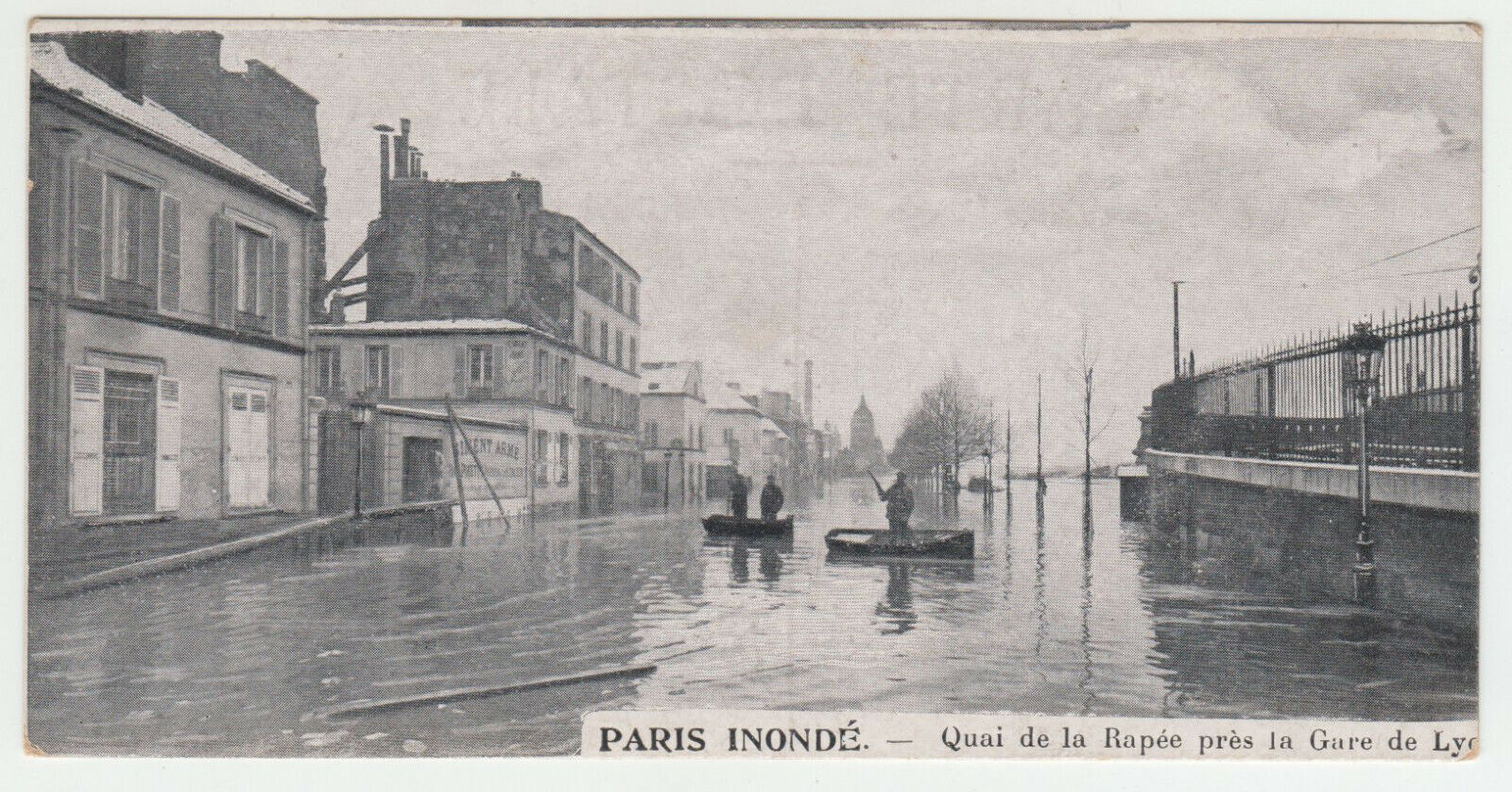 CARTE POSTALE PARIS INNONDATIONS 1910 QUAI DE LA RAPEE PRES LA GARE DE LYON 124739322976