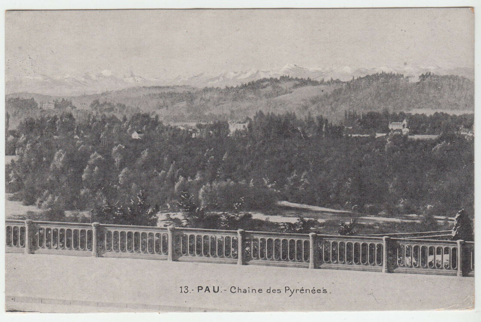 CARTE POSTALE PAU CHAINE DES PYRENEES 402175239116