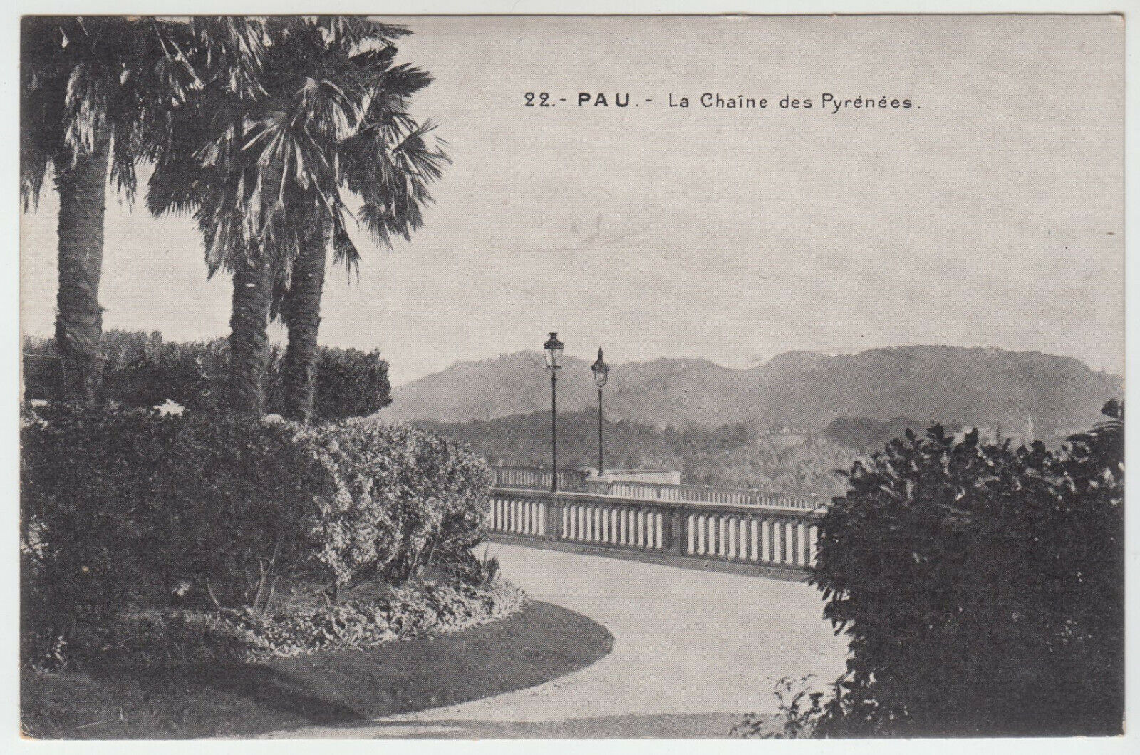 CARTE POSTALE PAU LA CHAINE DES PYRENEES 124124981036