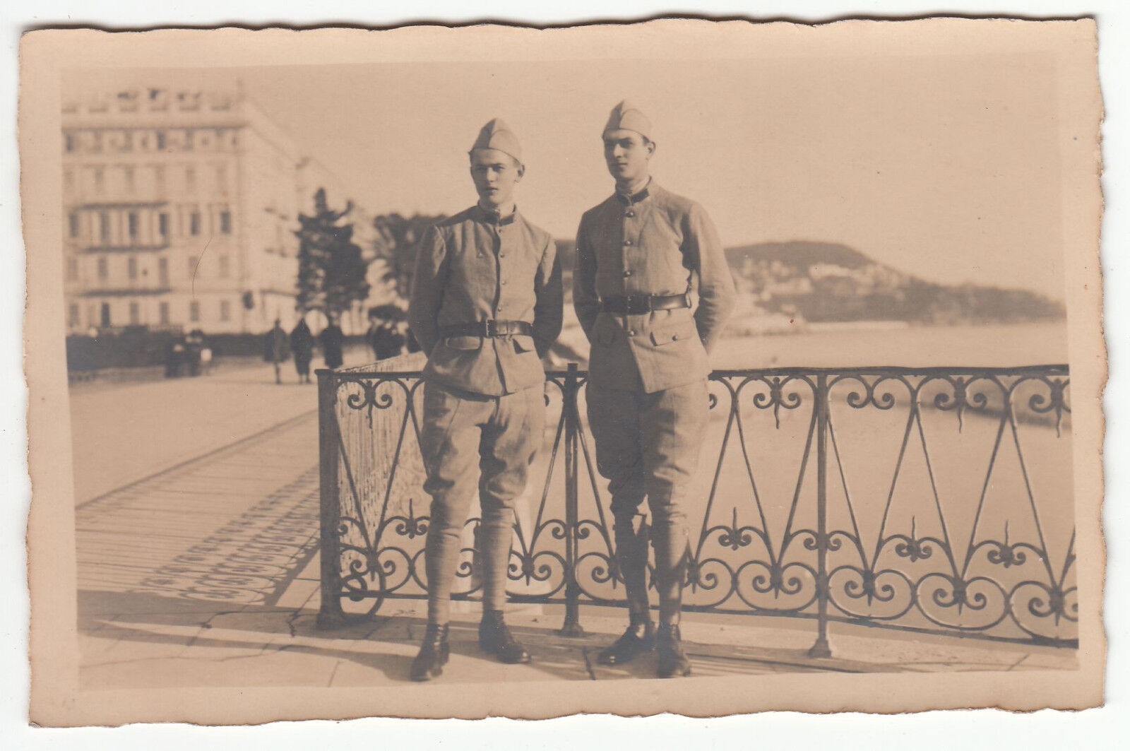 CARTE POSTALE PHOTO MILITAIRE SOUVENIR DE NICE 122657420206