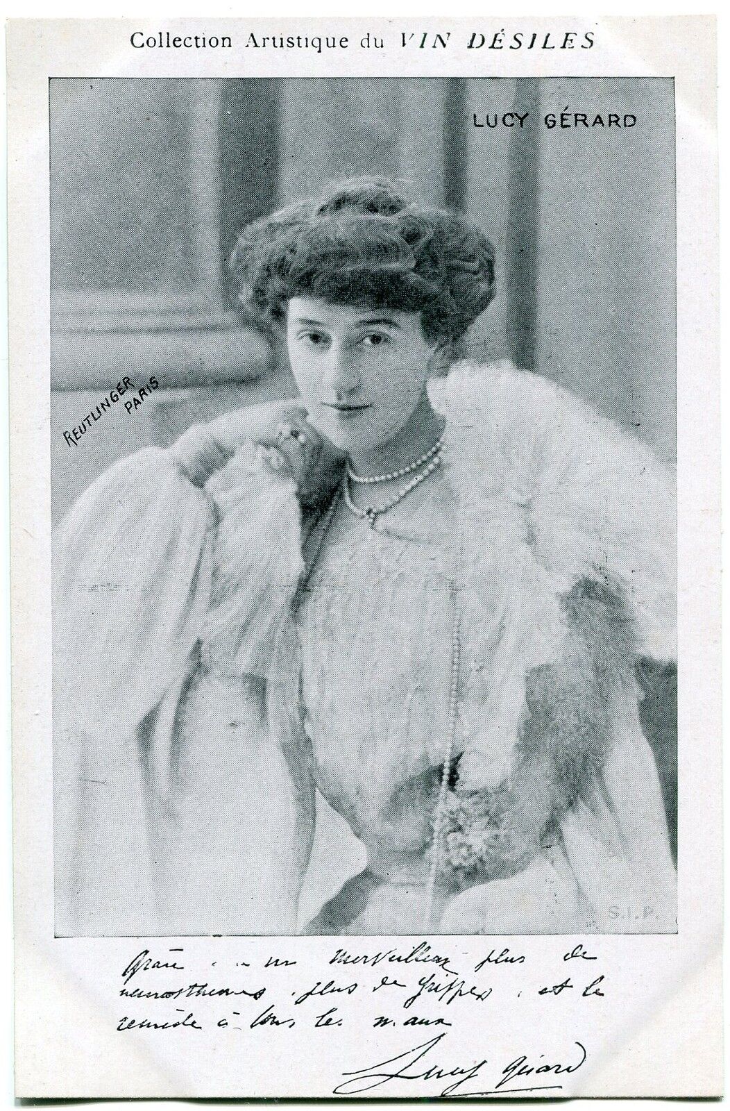 CARTE POSTALE PHOTO PERSONNALITE LUCY GERARD 400810297546