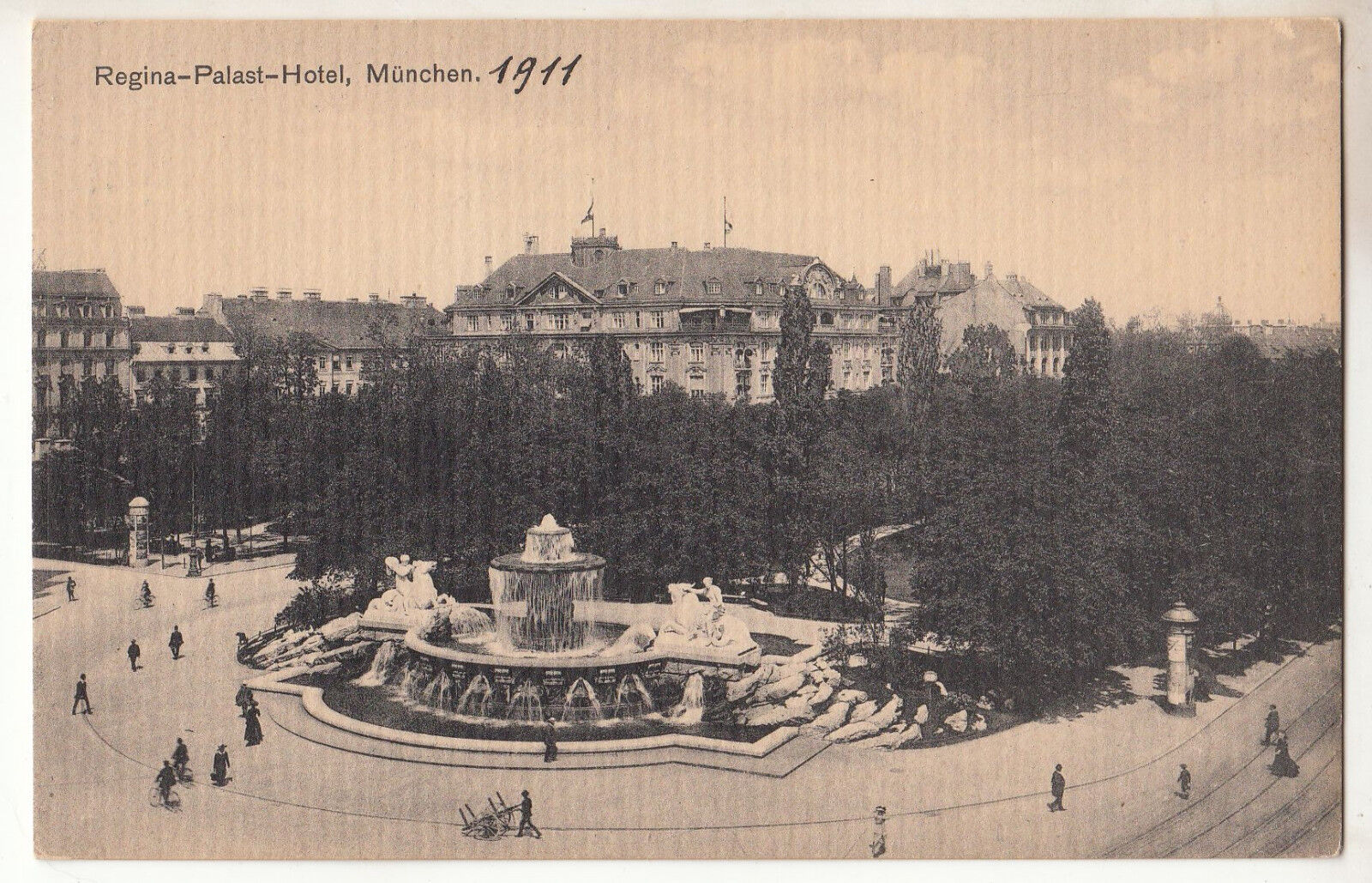 CARTE POSTALE POFTKARTE ALLEMAGNE REGINA PALAST HOTEL MUNCHEN 1911 401633761106