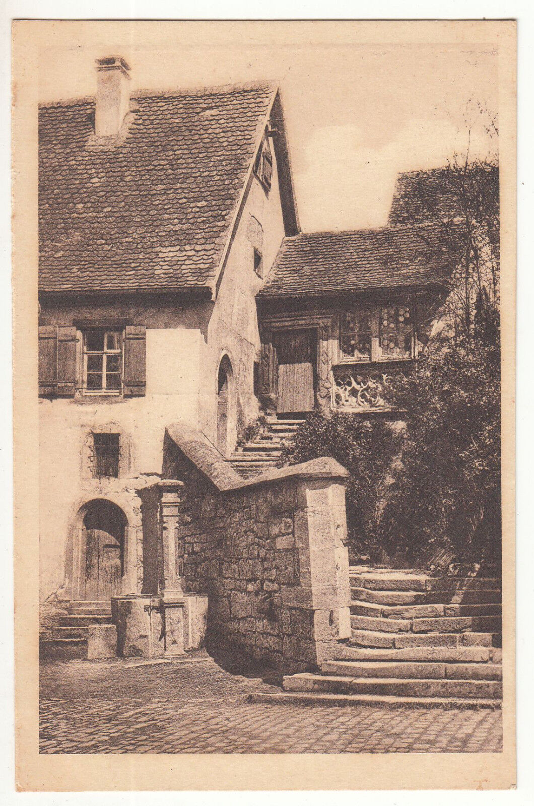 CARTE POSTALE POFTKARTE ALLEMAGNE ROTHENBURG O T WOHNUNG DES STADTKIRCHNERS 123450214856