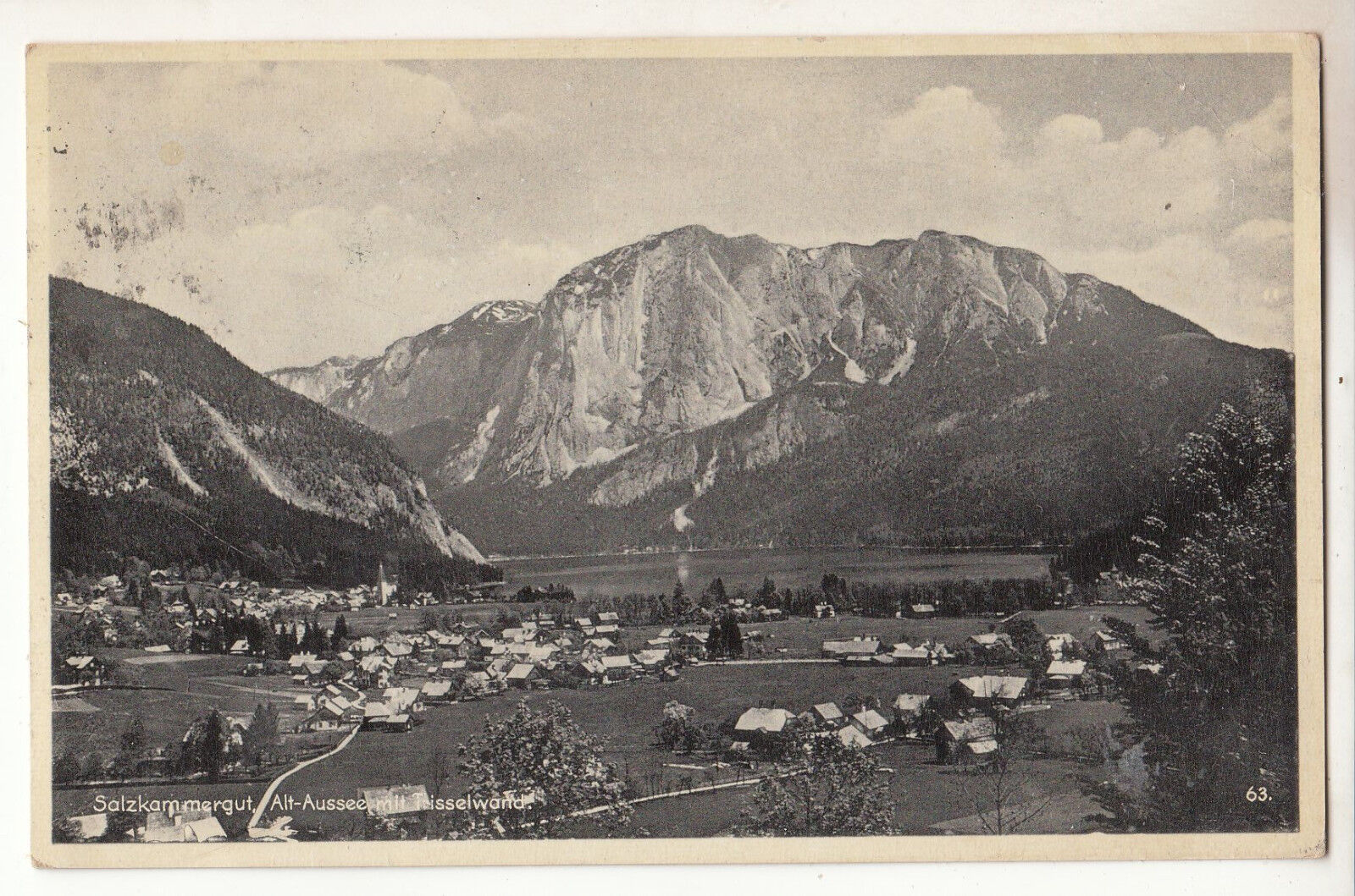 CARTE POSTALE POFTKARTE ALLEMAGNE SALZKAM MERGUT ALT AUSSEE MIT TRISSELWAND 123482019336