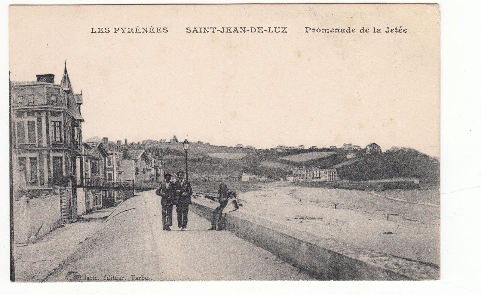 CARTE POSTALE SAINT JEAN DE LUZ PROMENADE DE LA JETEE 401277469816