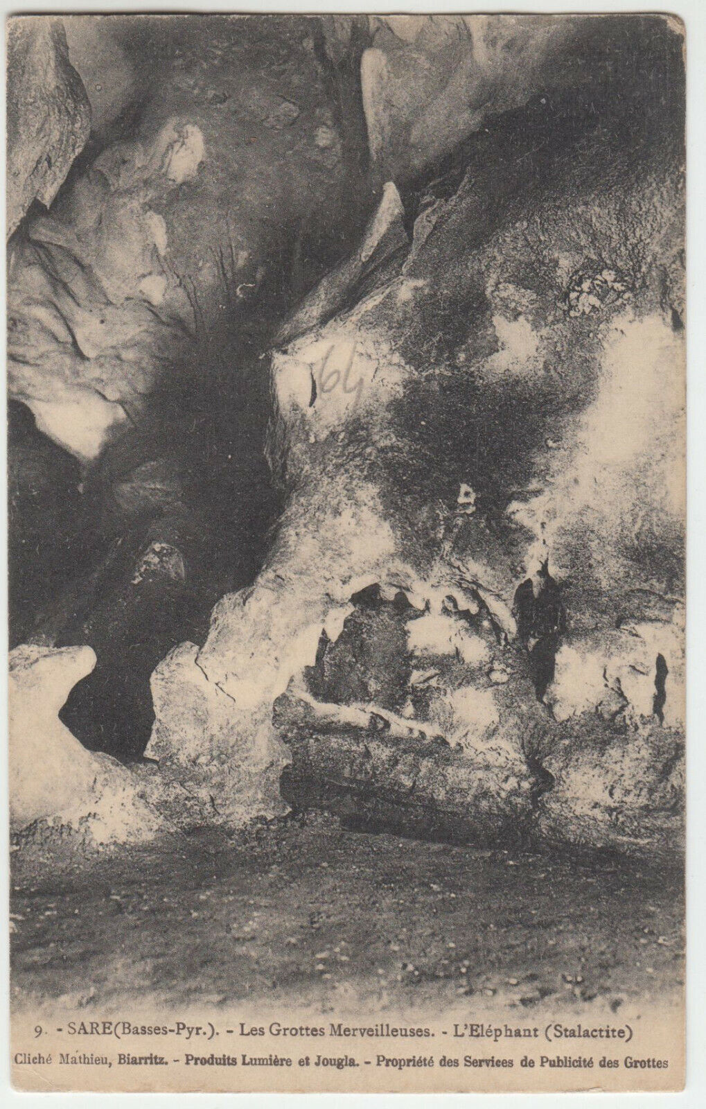 CARTE POSTALE SARE LES GROTTES MERVEILLEUSES L ELEPHANT 124091135756