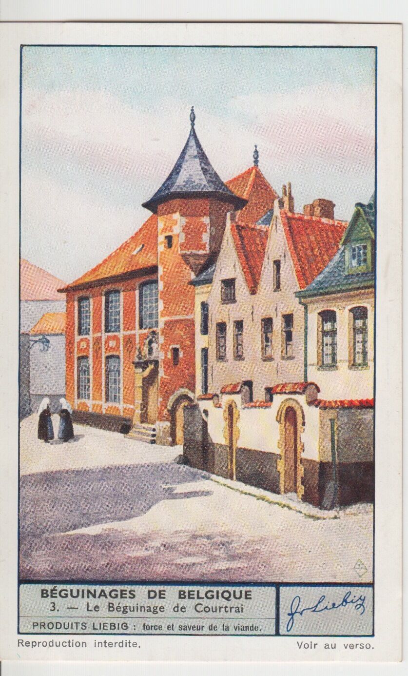 CHROMO LIEBIG BEGUINAGES DE BELGIQUE LE BEGUINAGE DE COURTRAI 121463549276