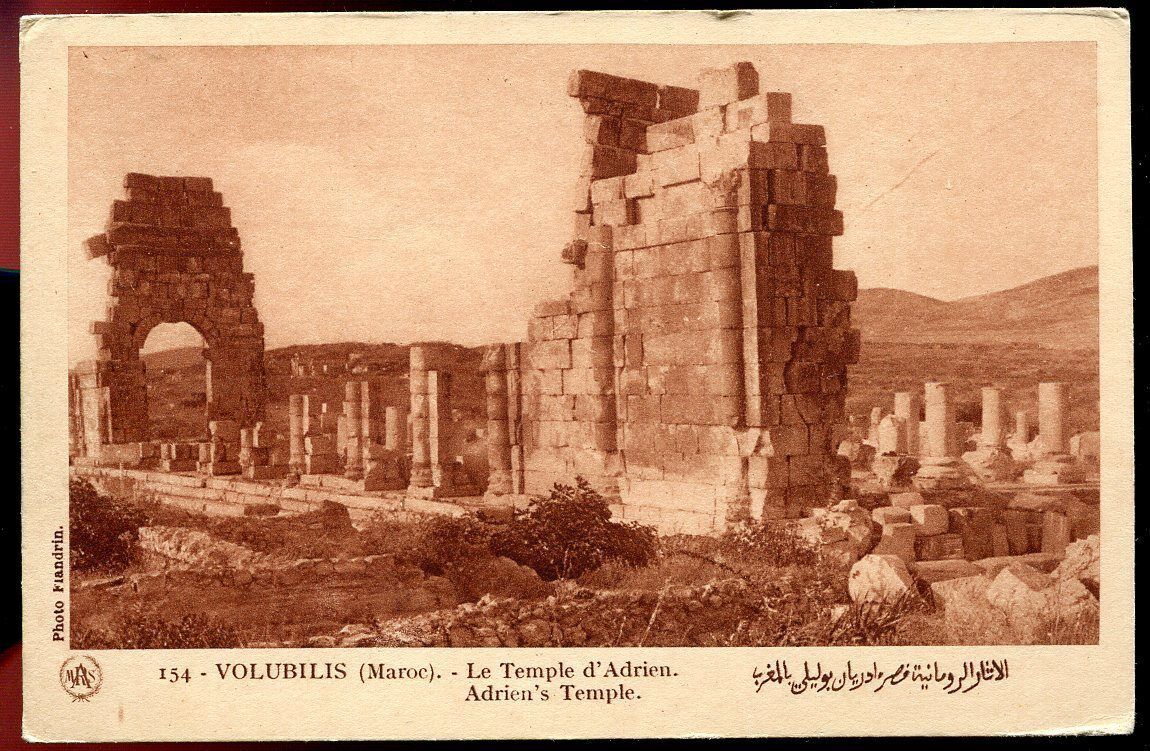 CPA VOLUBILIS MAROC LE TEMPLE D ADRIEN N154 AFRIQUE 110771333326