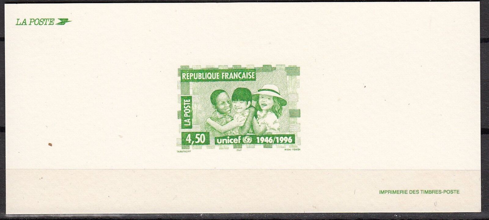 FRANCE GRAVURES DU TIMBRE N 3033 UNICEF POUR L ENFANCE 401116098276