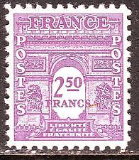 FRANCE TIMBRE N 626 ARC DE TRIOMPHE DE L ETOILE 400620472686