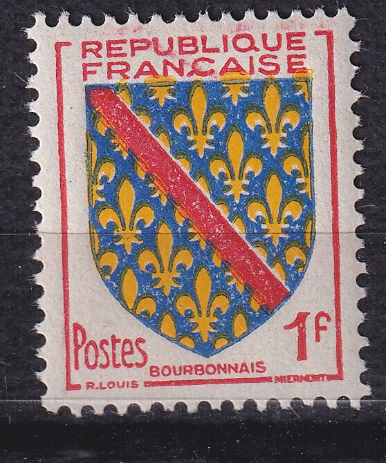 FRANCE TIMBRE NEUF N 1002 ARMOIRIE DU BOURBONNAIS 404179341366