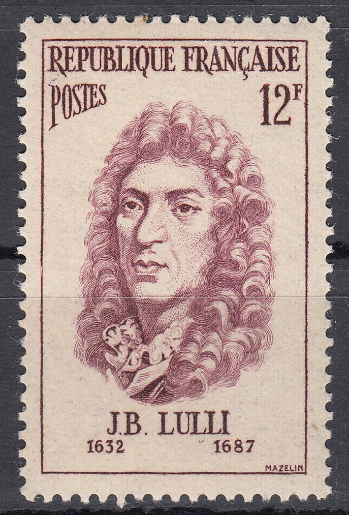 FRANCE TIMBRE NEUF N 1083 J B LULLI MUSICIEN ITALIEN 121265046856