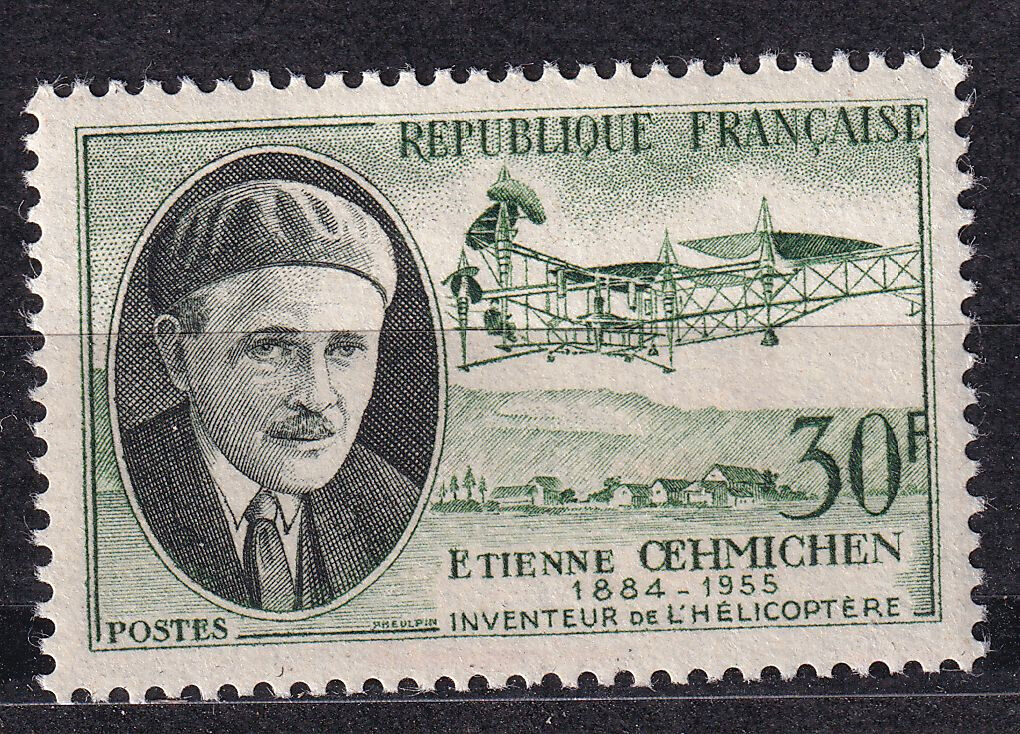 FRANCE TIMBRE NEUF N 1098 ETIENNE OEHHMICHEN INVENTEUR DE L HELICOPTERE 404182226026