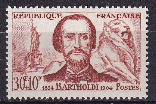 FRANCE TIMBRE NEUF N 1212 FREDERIC AUGUSTE BARTHOLDI 125788097546