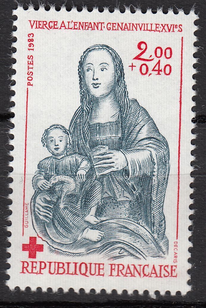 FRANCE TIMBRE NEUF N 2296 VIERGE A L ENFANTS GENAINVILLE CROIX ROUGE 121826609676