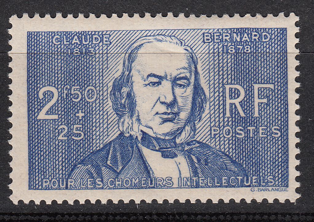 FRANCE TIMBRE NEUF N 464 CLAUDE BERNARD CHOMEURS INTELLECTUELS 401265553466