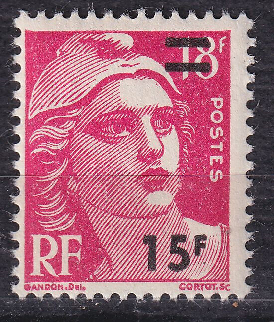 FRANCE TIMBRE NEUF N 968 MARIANNE DE GANDON 125792012556