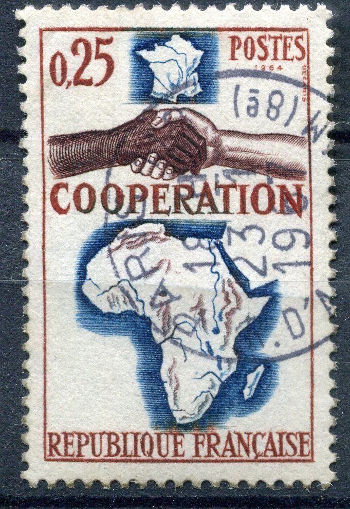 FRANCE TIMBRE OBL N 1432 COOPERATION AFRIQUE ET MADAGASCAR 110932889256