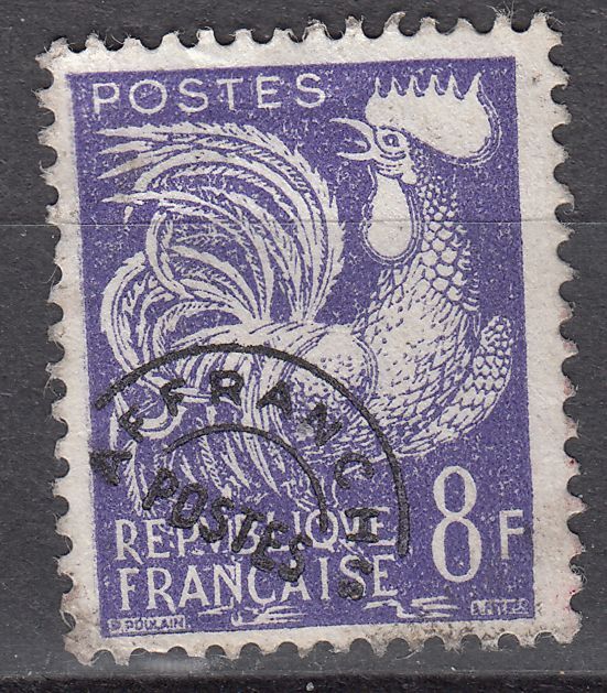 FRANCE TIMBRE PREOBLITERE N 109 OBL TYPE COQ GAULOIS 123574988576