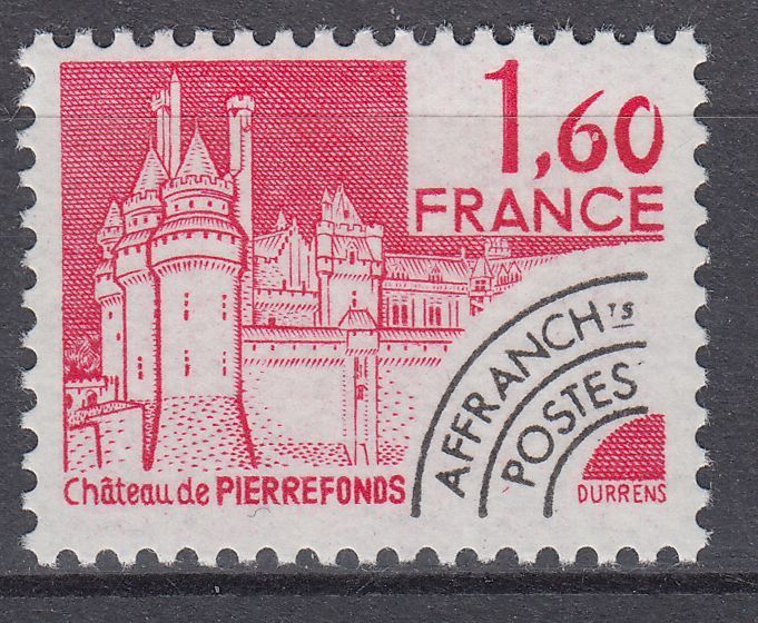 FRANCE TIMBRE PREOBLITERE NEUF N 168 CHATEAU DE PIERREFONDS 123554646106