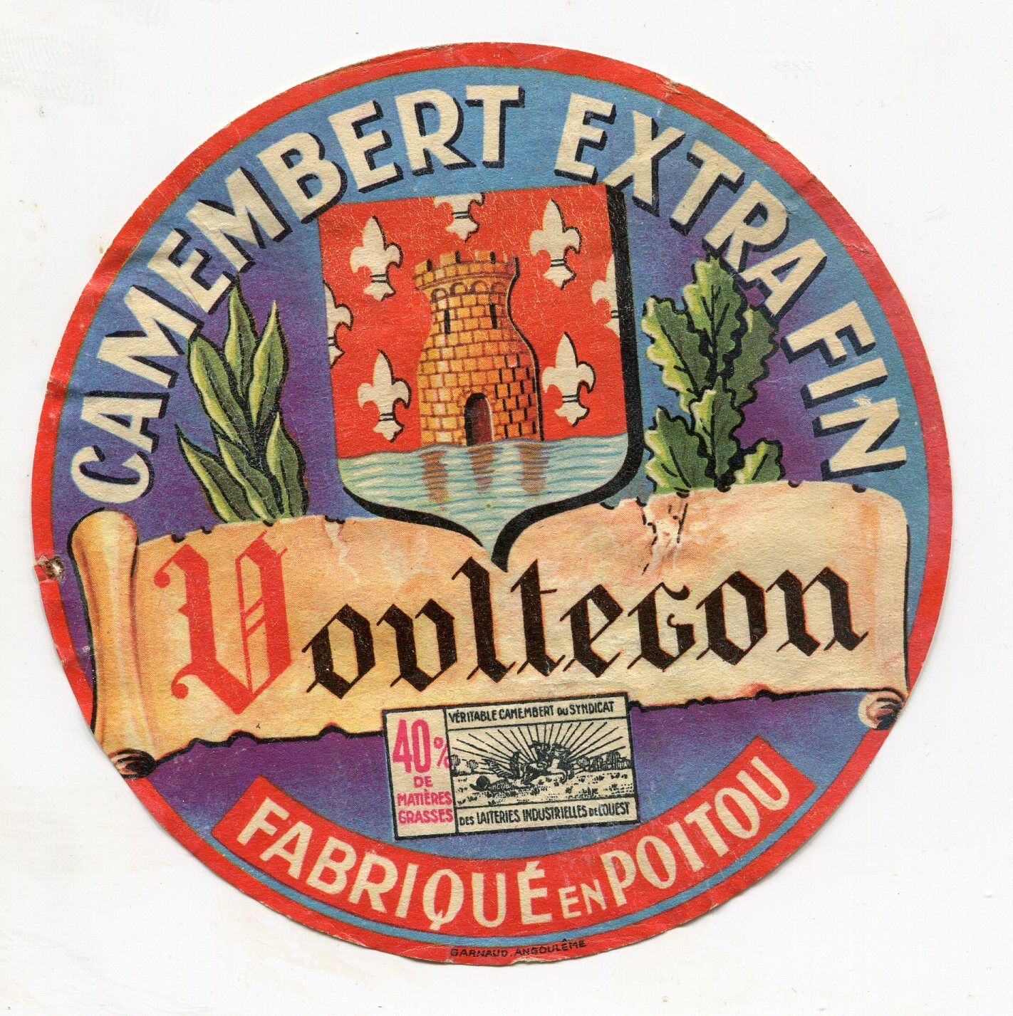 FROMAGE CAMEMBERT VOULTEGON POITOU BLASON 121585538506