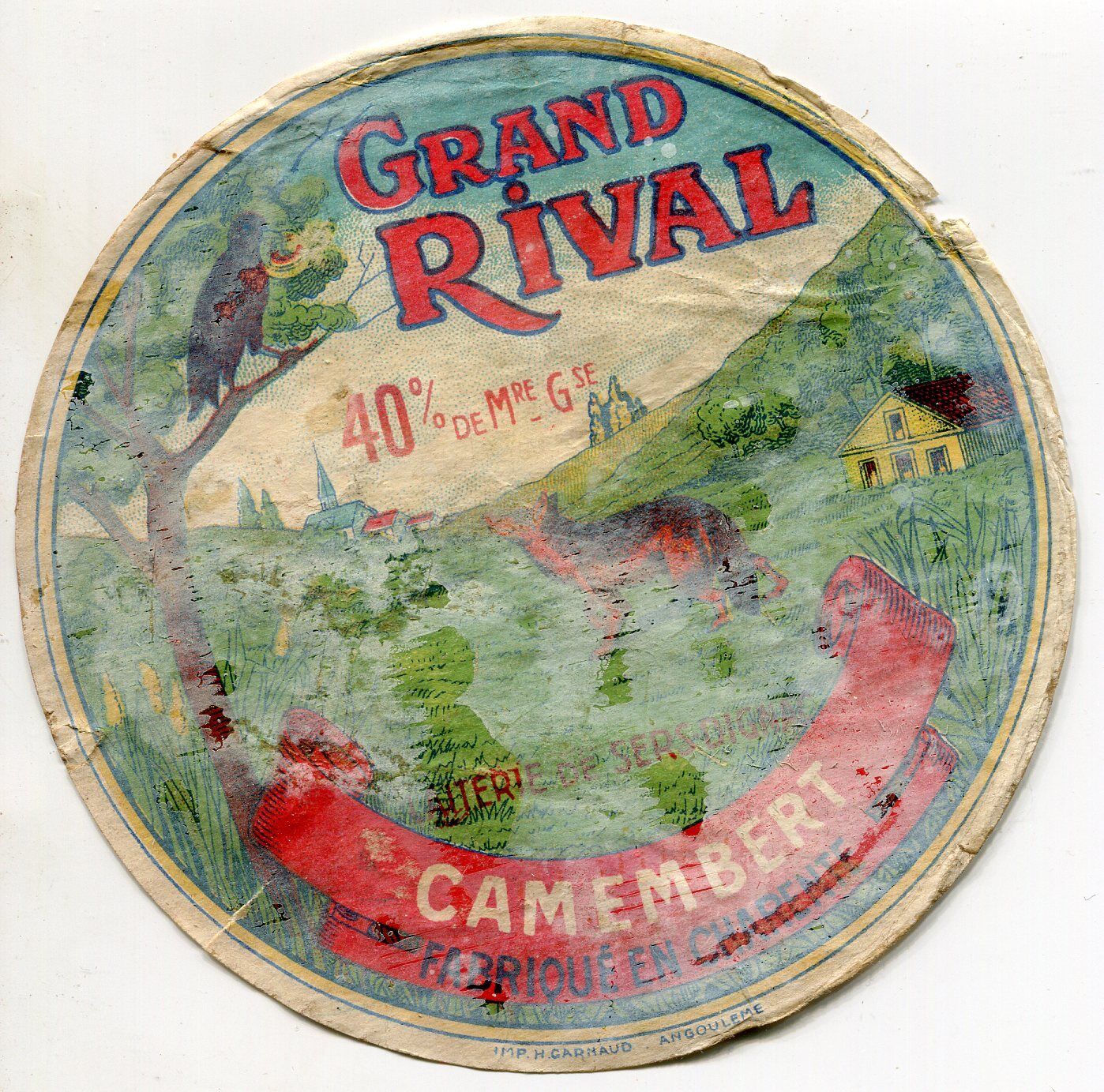 FROMAGE CAMENBERT GRAND RIVAL RENARD ET LE CORBEAU 121585538486