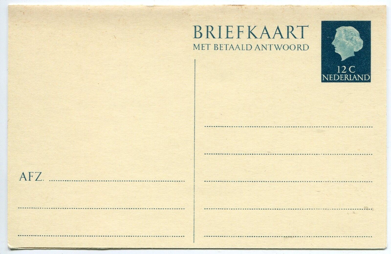 LETTRE ENTIER POSTALE PAYS BAS NEDERLAND NEUVE 121123582906