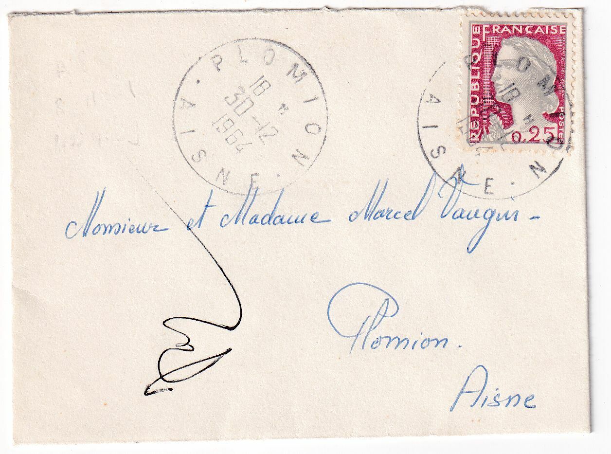 LETTRE PLOMION POUR PLOMION 1964 125016591036