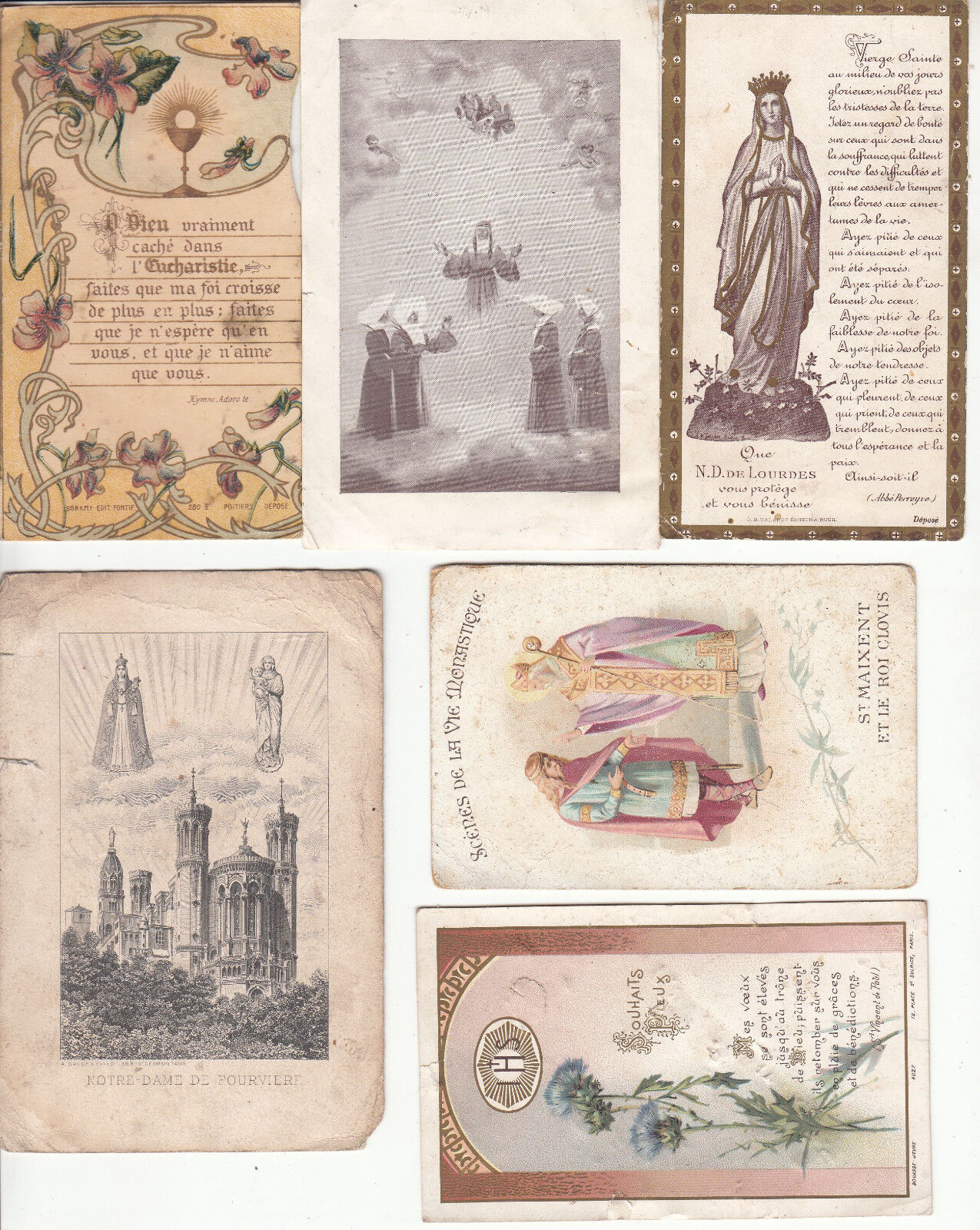 LOT CANIVET IMAGE RELIGIEUSE EGLISE CHRETIEN JESUS PRIERE N36 401453308316