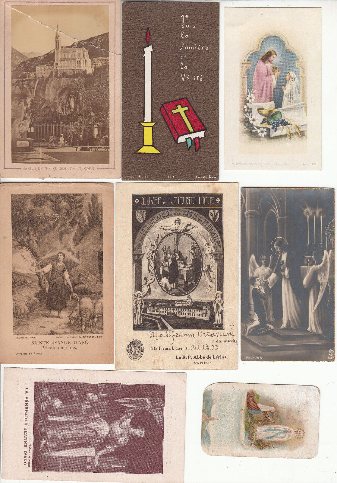 LOT CANIVET IMAGE RELIGIEUSE EGLISE CHRETIEN JESUS PRIERE N78 122842804966