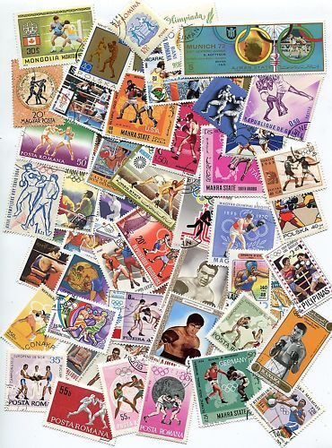 LOT DE 50 TIMBRES DIFFERENTS THEMES BOXE 110614494366