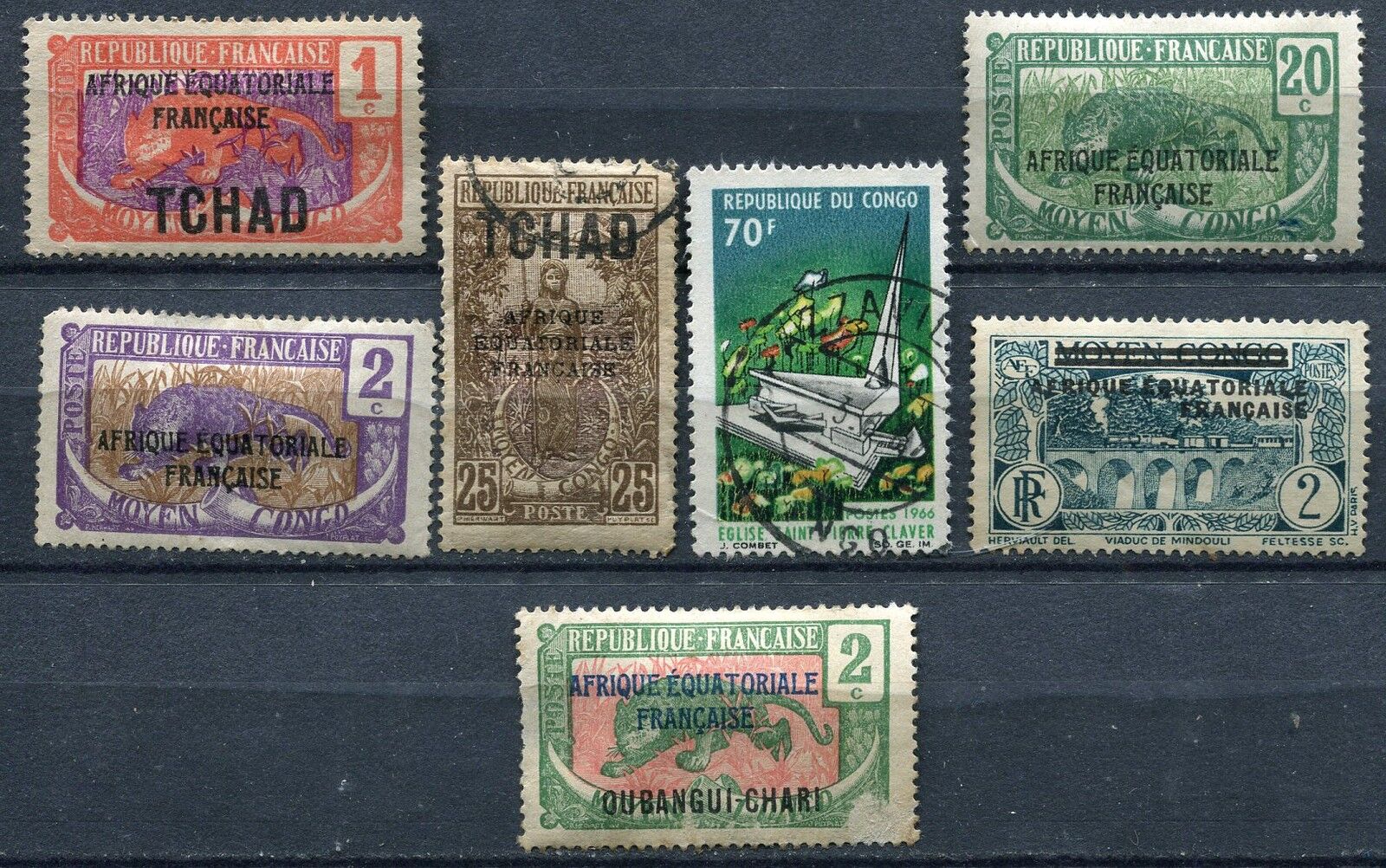 LOT STAMP TIMBRE AFRIQUE EQUATORIALE FRANCAISE A ETUDIER 121123582886