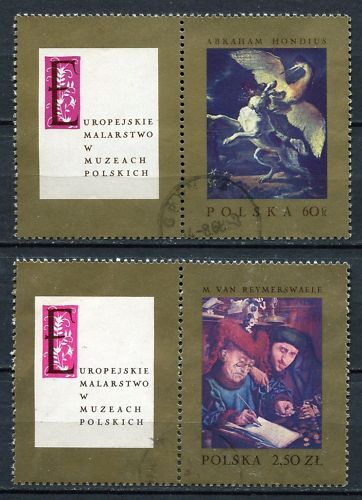 LOT TIMBRES POLSKA PEINTURE EUROPEENNES MUSES NATIONAUX 120671450526