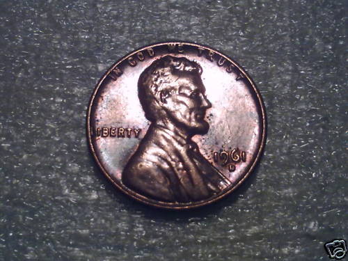 ONE CENT USA 1961 D 110613366256