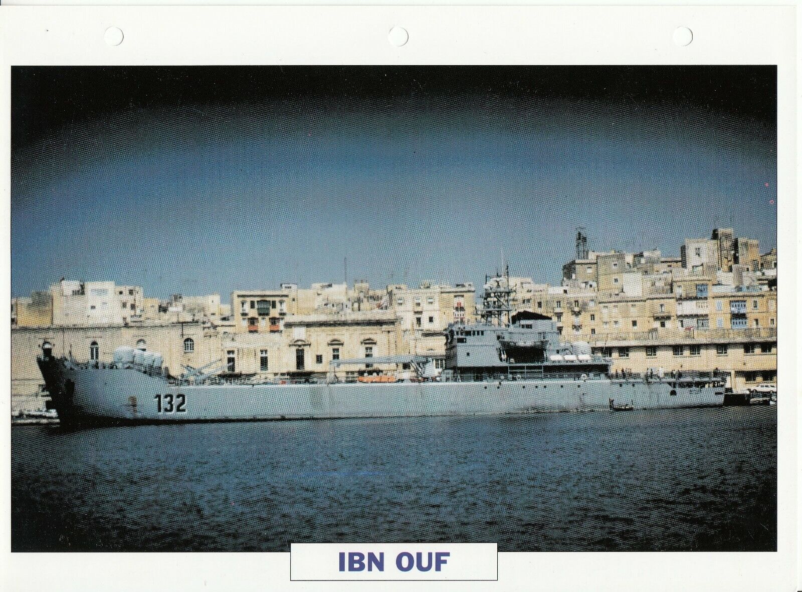 PHOTO BATEAU MILITAIRE BATIMENT DE DEBARQUEMENT DE CHARS IBN OUF LIBYE 1976 123769331276