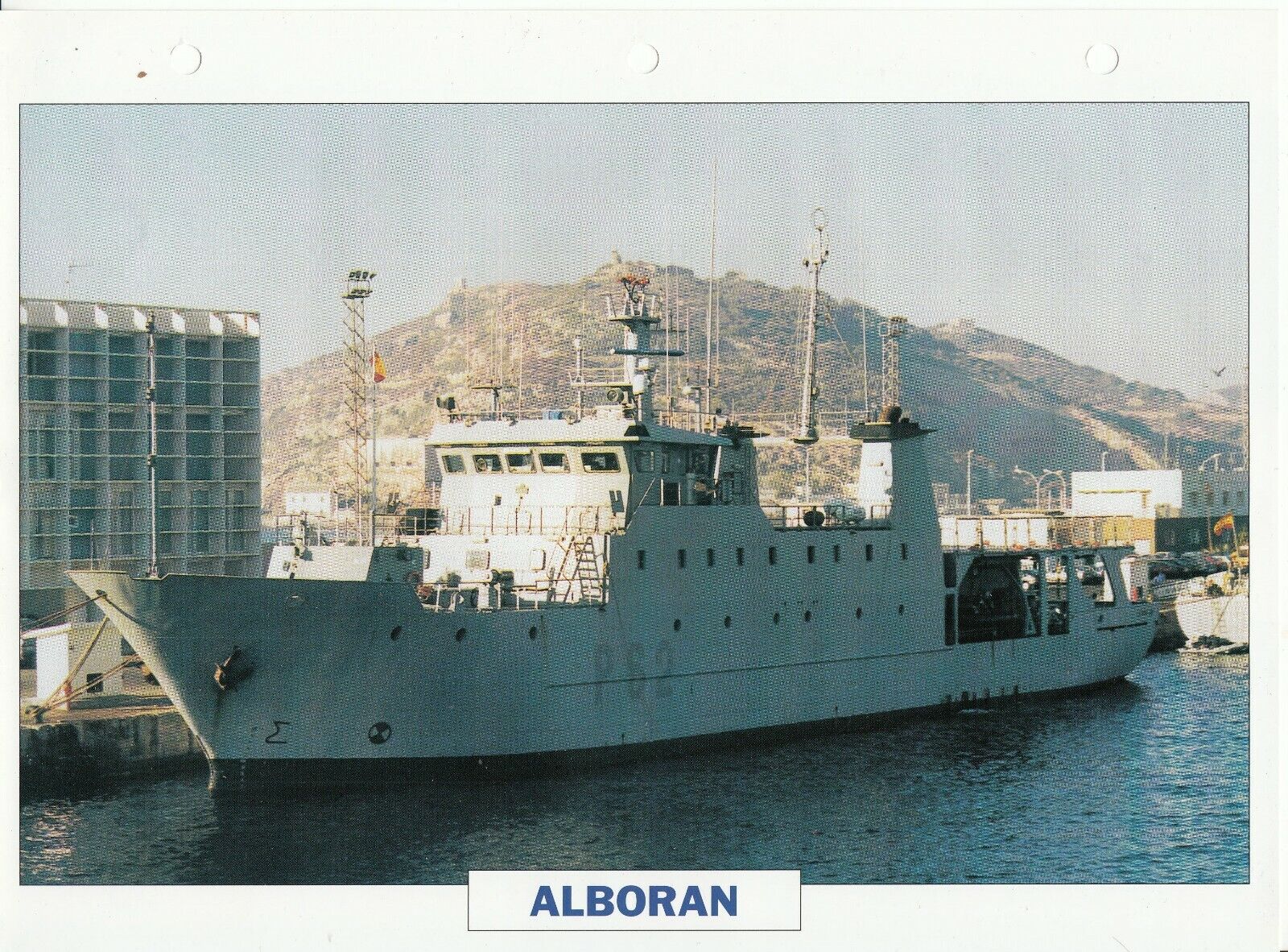 PHOTO BATEAU MILITAIRE PATROUILLEUR ALBORAN ESPAGNE 1991 123766827786