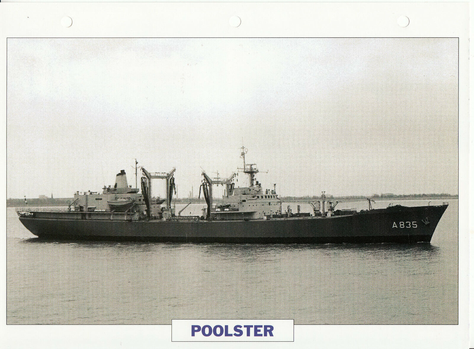 PHOTO BATEAU MILITAIRE PETROLIER POOLSTER FRANCE 1963 401778981896