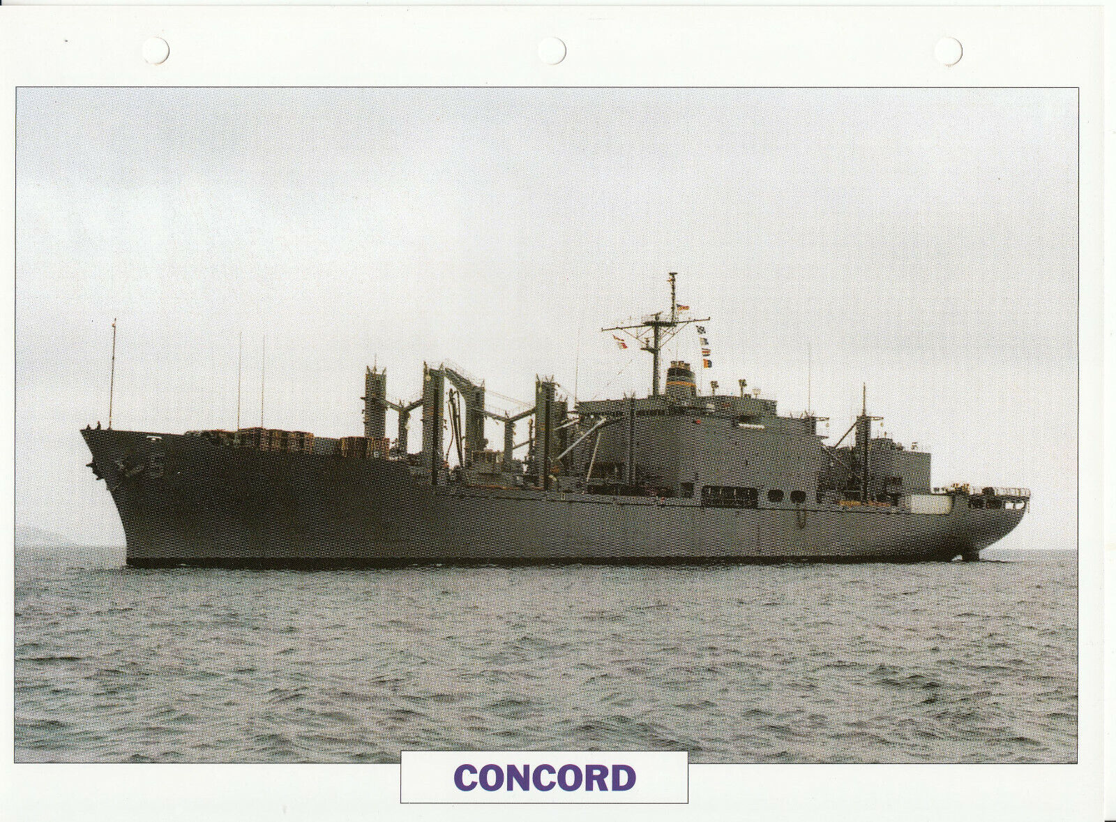 PHOTO BATEAU MILITAIRE RAVITAILLEUR CONCORD USA 1966 401778981876