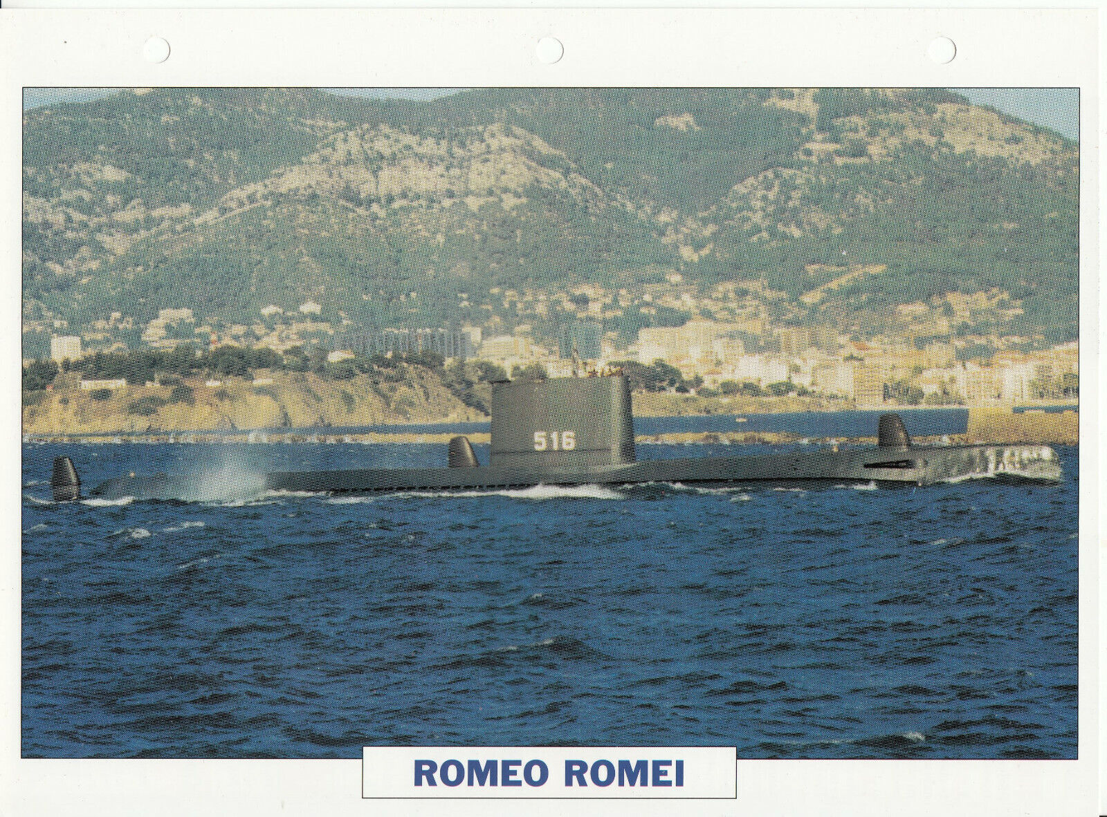 PHOTO BATEAU MILITAIRE SOUS MARIN ROMEO ROMEI ITALIE 1951 123772038276