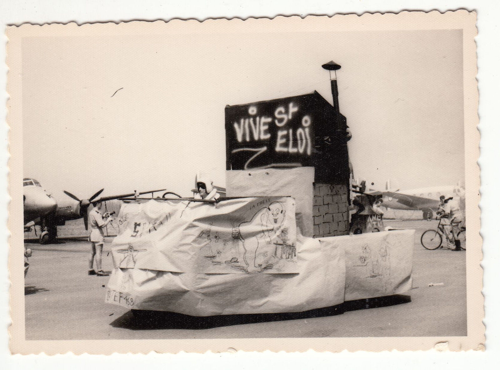 PHOTO MILITAIRE AFRIQUE VIVE ST ELOI AEROPORT 1962 122182247506