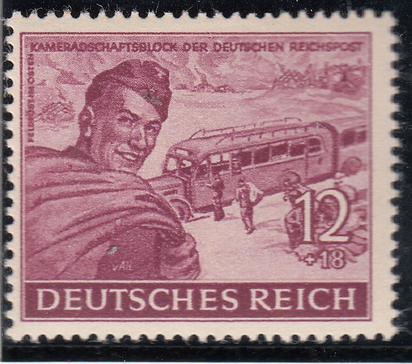 TIMBRE ALLEMAGNE NEUF CHARNIERE N 807 POSTIERS ALLEMANDS TRANSPORT DEPECHES 122119127016