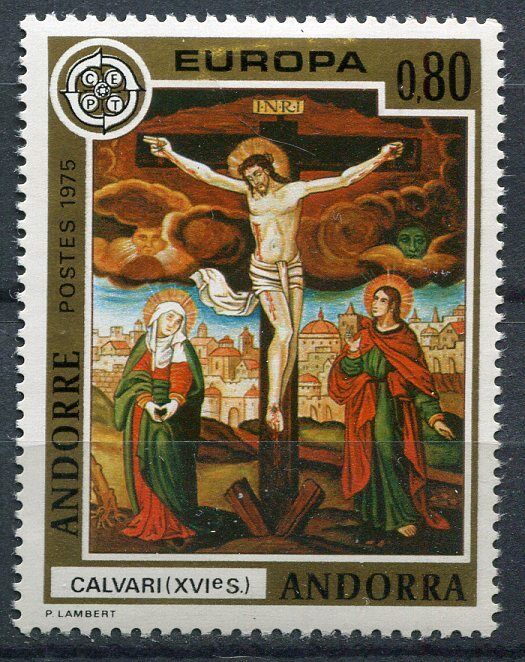 TIMBRE ANDORRE FRANCE NEUF N 243 EUROPA CHRIST EN CROIX 400740905106