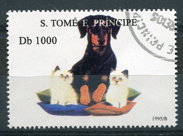 TIMBRE CHIEN AVEC CHAT 120807983716