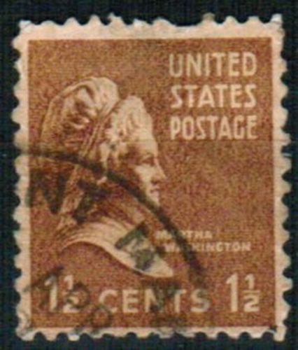 TIMBRE MARTHA WASHINGTON UNITED STATE POSTAGE 120726241116